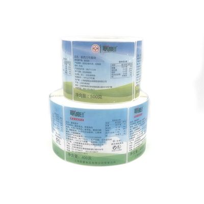 Stiker Kemasan Makanan Kertas / PVC untuk Daging Sapi Segar Atau Camilan Daging Sapi Giling