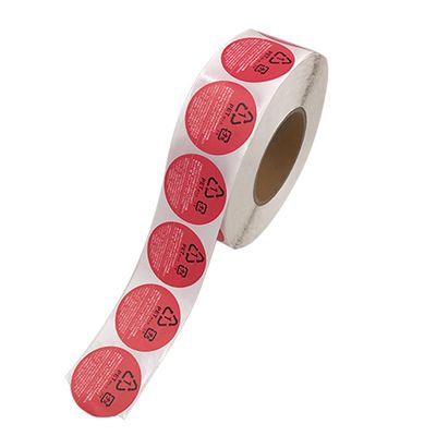 Label Makanan Dan Minuman Bulat Bulat Roll Die Cut Bentuk Stiker Label Makanan Termal