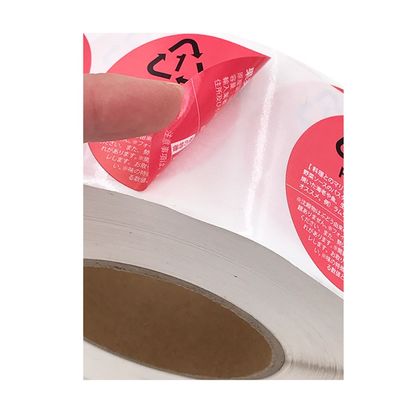 Label Makanan Dan Minuman Bulat Bulat Roll Die Cut Bentuk Stiker Label Makanan Termal