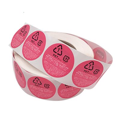 Label Makanan Dan Minuman Bulat Bulat Roll Die Cut Bentuk Stiker Label Makanan Termal