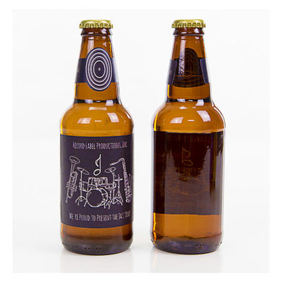 Tahan Air Perekat Vinil Botol Anggur Leher Label Stiker Label Leher Botol Bir Hologram