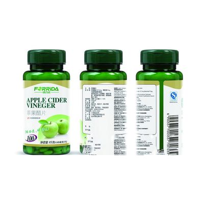 PET 10ml 20ml 30ml Label Peringatan Obat Botol Farmasi