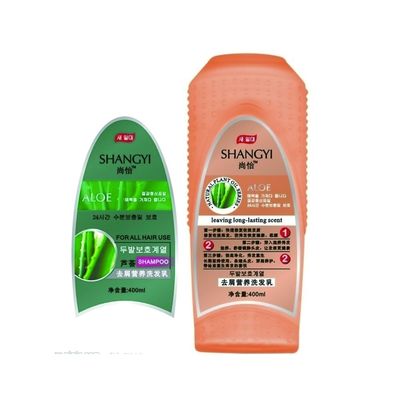 Label Tahan Air Warna CMYK Pely Untuk Botol Sampo