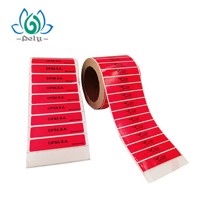 Stiker Pelacakan Gps perekat tinggi Rfid Dymo Label Roll Void Security