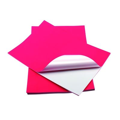 Warna A4 Premium 100% Pulp Kayu Kertas Stiker Perekat Tinggi Ukuran Surat Kertas Stiker Vinyl