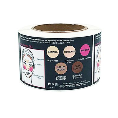 Lipstik Parfum Minyak Atsiri Tamper Seal Stiker Label Cetak Foil Emas