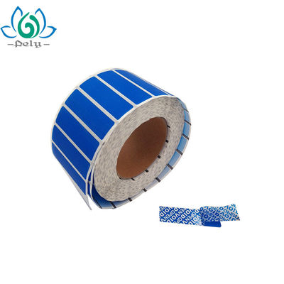 Layanan ODM 8.5 X 2.2cm Pantone Color Tamper Evident Security Labels