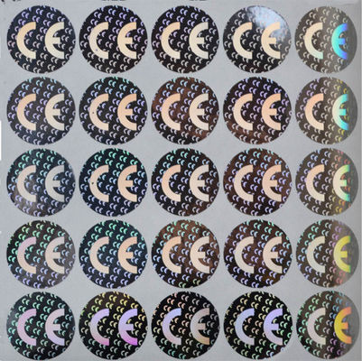 Stiker ID Card Holographic Foil Moisture Proof, Stiker Holografik 3D