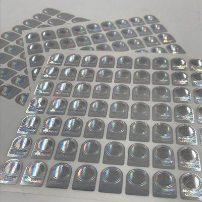 Stiker ID Card Holographic Foil Moisture Proof, Stiker Holografik 3D