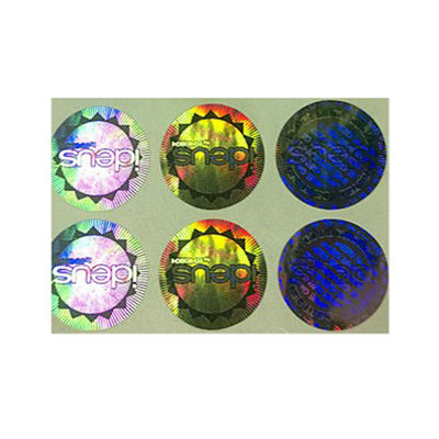 Label Keamanan Matte Lamination Tamper Evident, Stiker Holografik Transparan