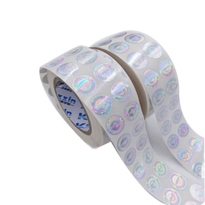 Label Keamanan Hot Stamping Ukuran Kustom Tamper Evident