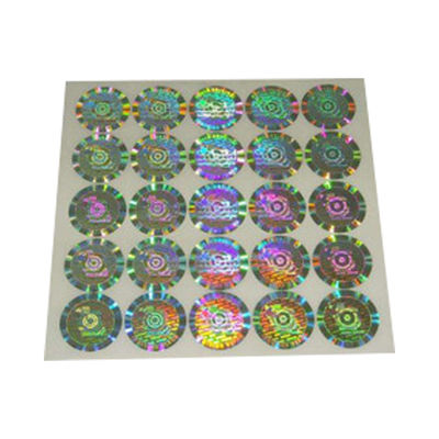 Label Keamanan Hot Stamping Ukuran Kustom Tamper Evident