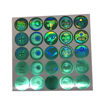 Label Keamanan Hot Stamping Ukuran Kustom Tamper Evident