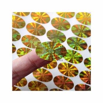 Stiker Hologram Asli Anti Pemalsuan Gloss Lamination