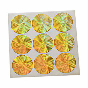 Stiker Hologram Perak Warna CMYK ISO9001 2008, Stiker Hologram Keamanan Khusus