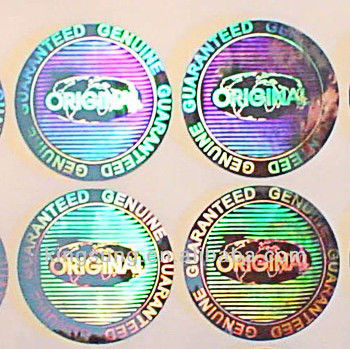 Stiker Hologram Perak Warna CMYK ISO9001 2008, Stiker Hologram Keamanan Khusus