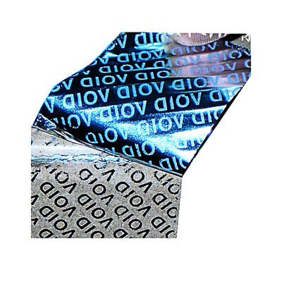 Sesuaikan Logo Die Cut Tamper Evident Security Labels