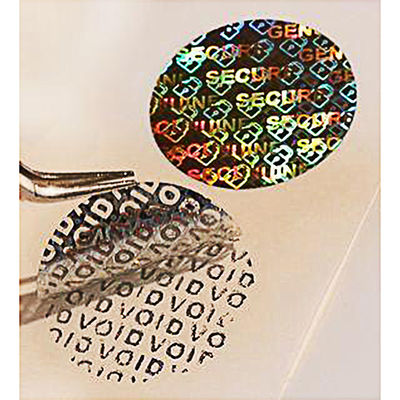 Sesuaikan Logo Die Cut Tamper Evident Security Labels