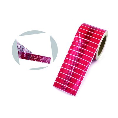 Sesuaikan Logo Die Cut Tamper Evident Security Labels