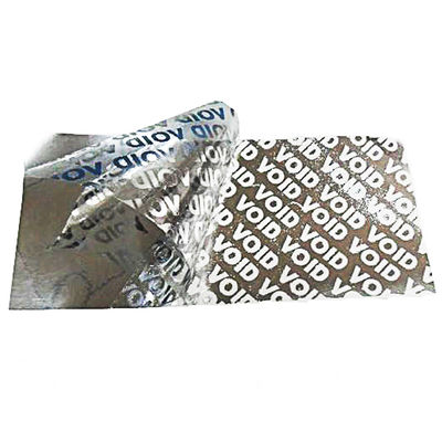 Stiker Vinyl Holografik Anti Palsu Keamanan ISO9001