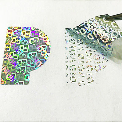 Stiker Vinyl Holografik Anti Palsu Keamanan ISO9001