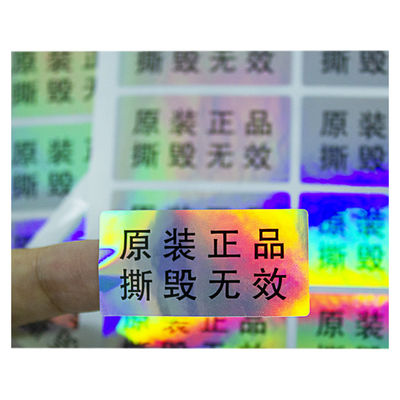 Label Keamanan Anti Pemalsuan CMYK Color Tamper Evident