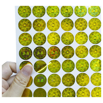Pely Anti Counterfeit Custom Die Cut Stiker Holografik