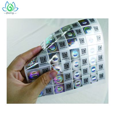 10X10X5cm Perekat Tinggi Anti Tamper Evident Seal Stiker
