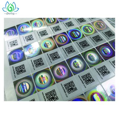 10X10X5cm Perekat Tinggi Anti Tamper Evident Seal Stiker