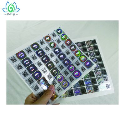 10X10X5cm Perekat Tinggi Anti Tamper Evident Seal Stiker