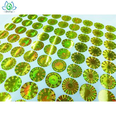 Label Keamanan Hologram Tamper Hologram 3D Tahan Minyak Tahan Air