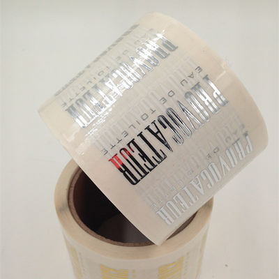 Stiker Segel Tamper Kosmetik Foil Emas Premium