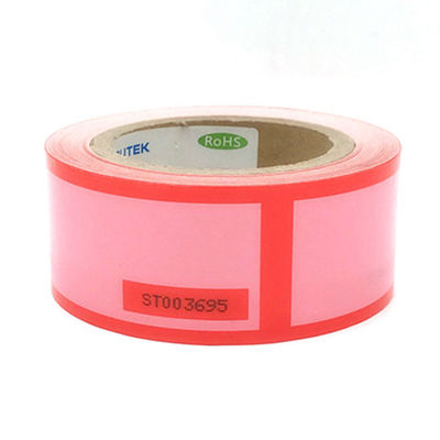 Non Transfer PET Void Hologram Sticker Label Roll Self Adhesive CMYK Color