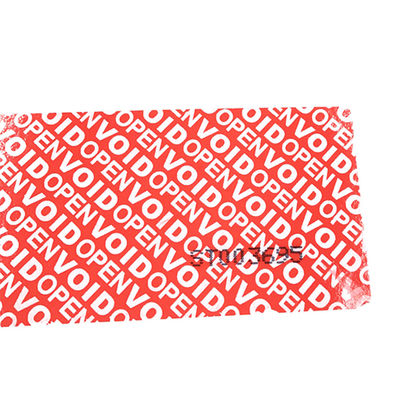 Non Transfer PET Void Hologram Sticker Label Roll Self Adhesive CMYK Color