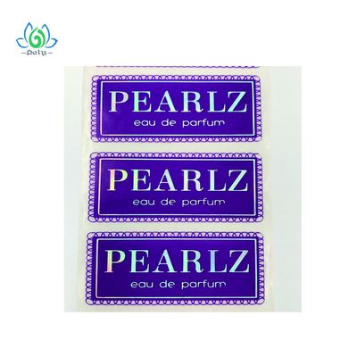 Stiker Tamper Tahan Air Biru Untuk Guci Mencetak Label Perekat Diri Di Atas Gulungan