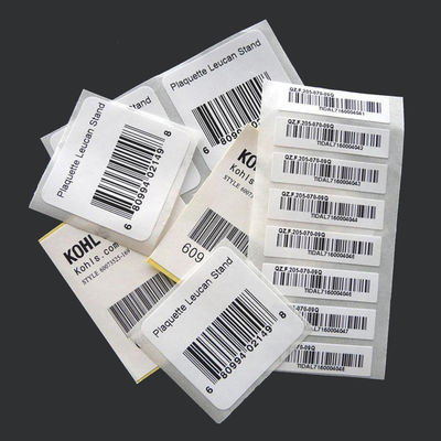 Label Barcode Kustom Layar Stamping Sutra Panas Dalam Gulungan Atau Dalam Lembaran