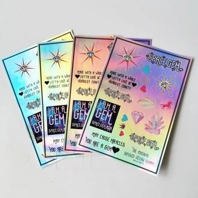Stiker Segel Tamper Vinyl Holografik