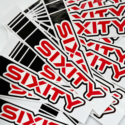 Self Adhesive Shiny Die Cutting Sticker, Lembar Stiker Die Cut Vinyl Tahan Air