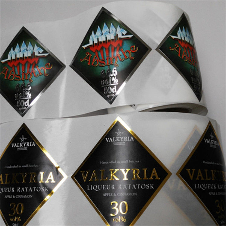 Desain Merek di Roll / Sheet Beverage Bottle Labeler Label Anggur Perekat Diri