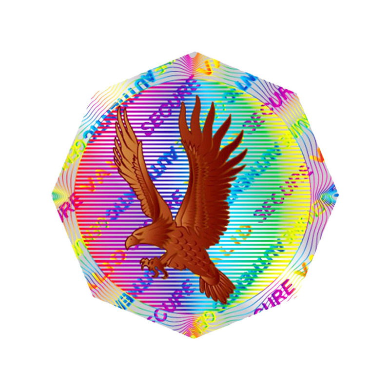 Stiker Hologram Perak Warna CMYK ISO9001 2008, Stiker Hologram Keamanan Khusus